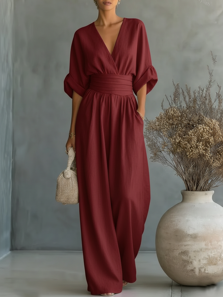 Clara | Elegant Wide-Leg Jumpsuit