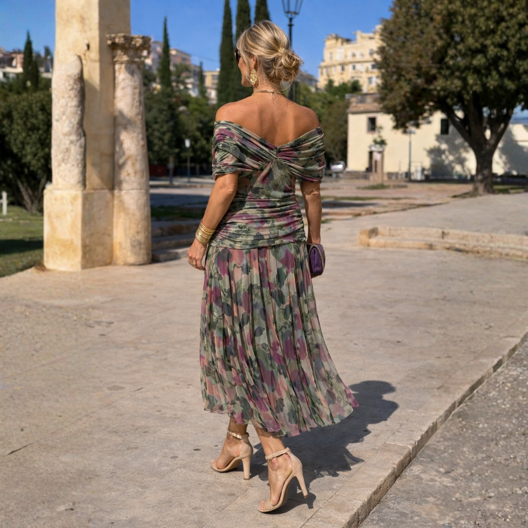 Elena | Elegant Layered Maxi Dress