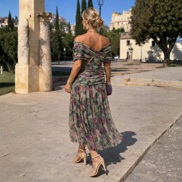 Elena | Elegant Layered Maxi Dress
