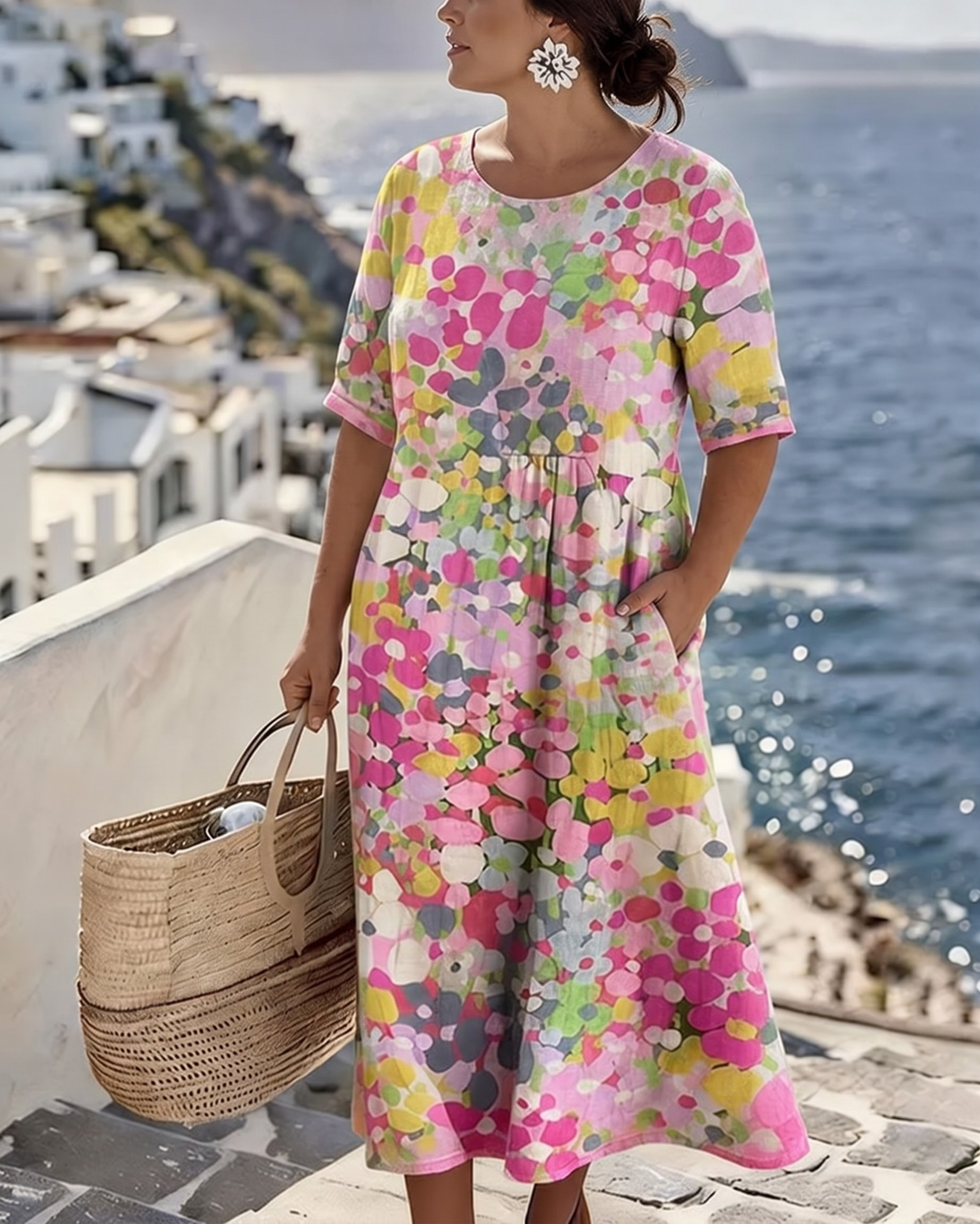 Harper | Floral Midi Dress