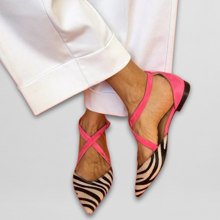 Zara | Printed Slingback Flats