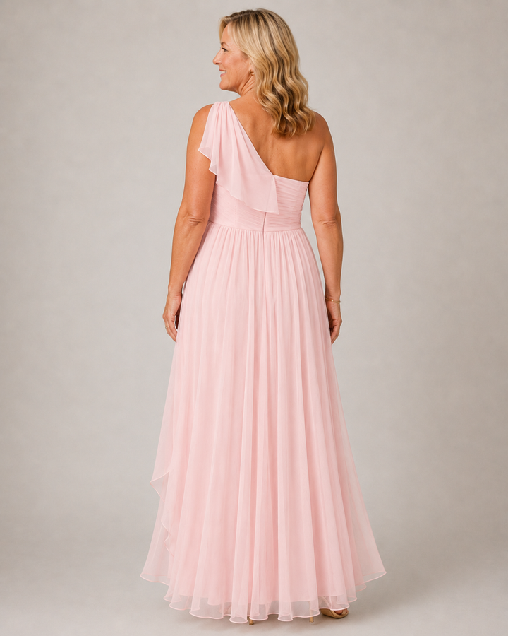 Amelia | Flowing One-Shoulder Maxi Dress