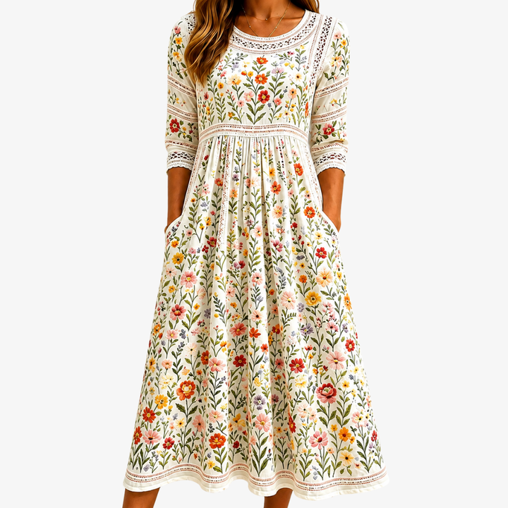 Rosalie | Floral Midi Dress