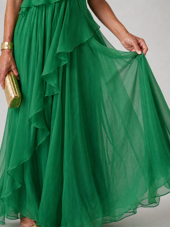 Amelia | Flowing One-Shoulder Maxi Dress