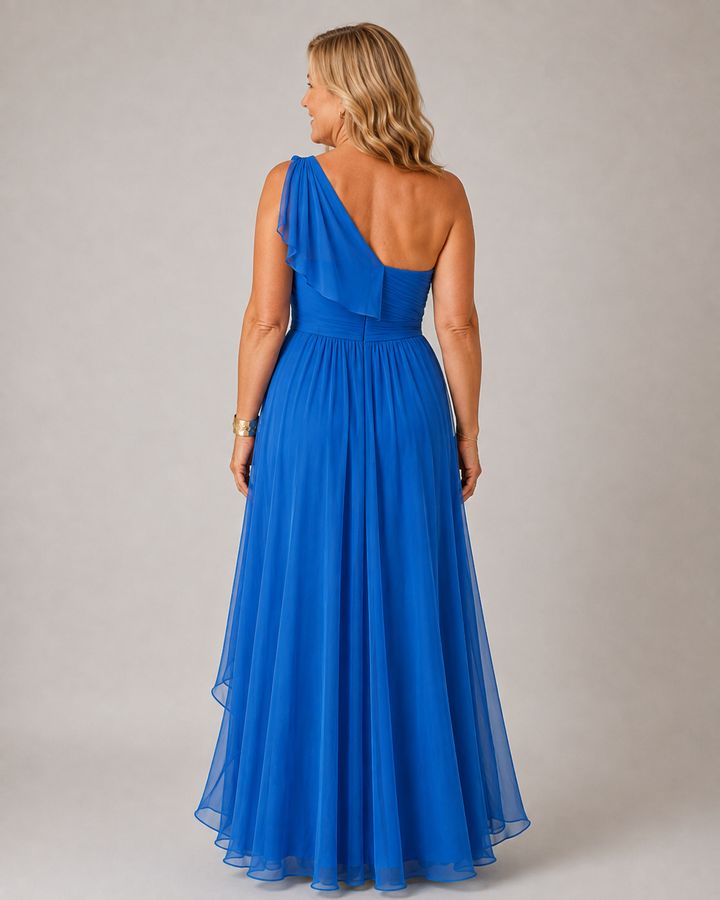 Amelia | Flowing One-Shoulder Maxi Dress