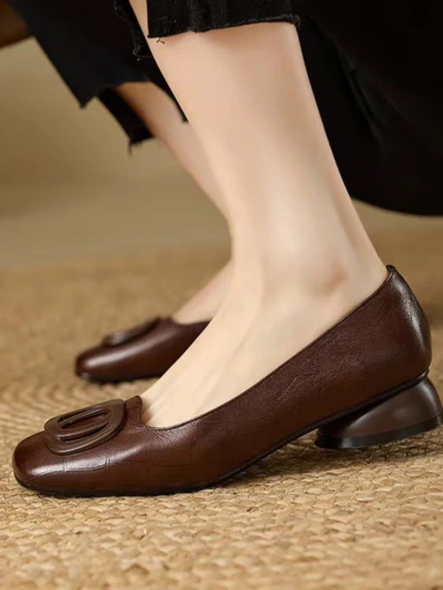 Charlotte | Classic Leather Flats
