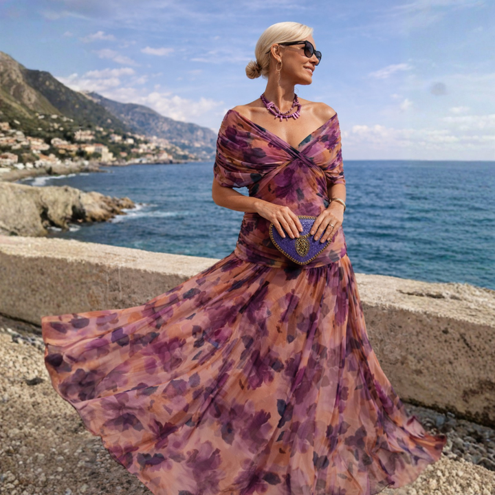 Elena | Elegant Layered Maxi Dress