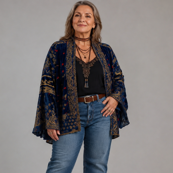 Darcy | Boho Embroidered Kimono Cardigan
