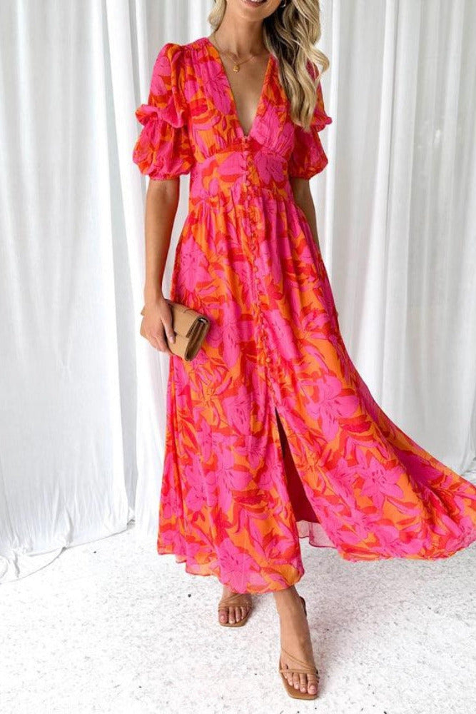Rosalie | Elegant Floral Maxi Dress