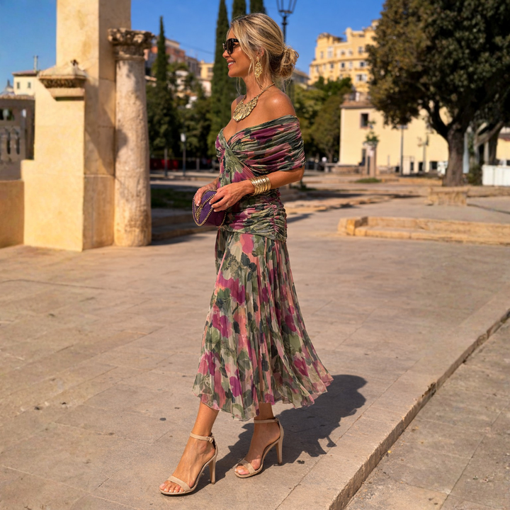 Elena | Elegant Layered Maxi Dress