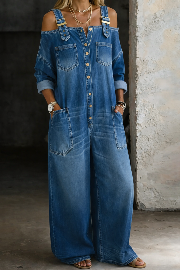 Sophia | Relaxed Denim Jumpsuit