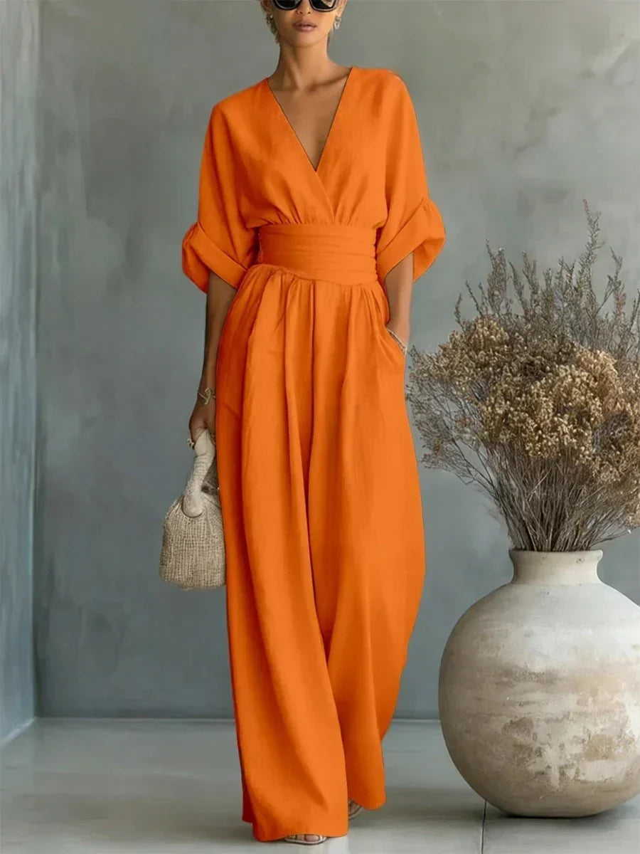 Clara | Elegant Wide-Leg Jumpsuit