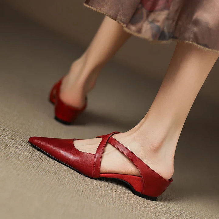 Charlotte | Elegant Pointed Mary Jane Flats