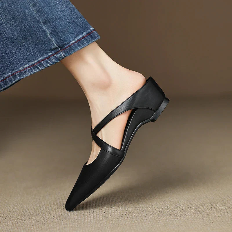 Charlotte | Elegant Pointed Mary Jane Flats