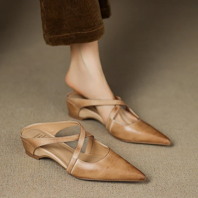 Charlotte | Elegant Pointed Mary Jane Flats