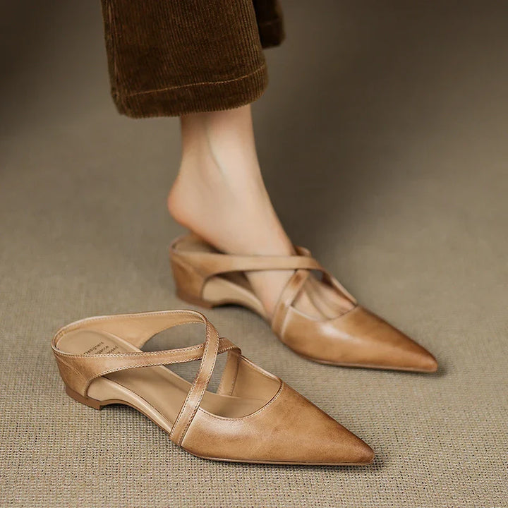 Charlotte | Elegant Pointed Mary Jane Flats