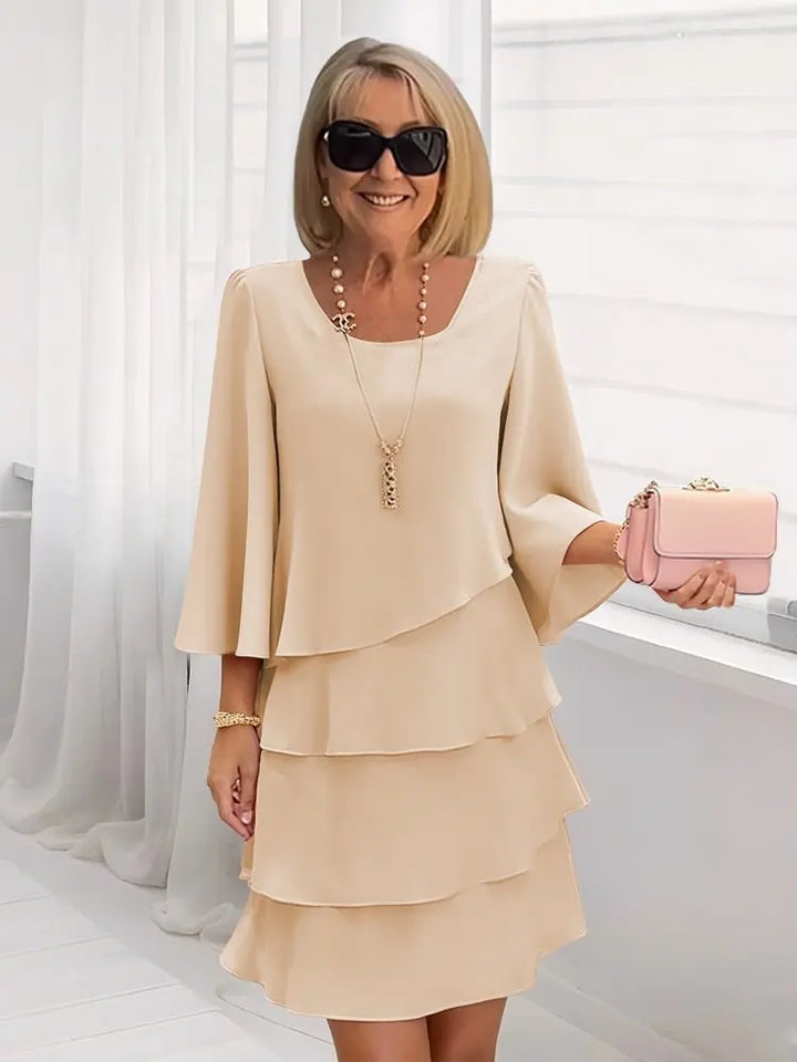 Amelia | Elegant Layered Midi Dress