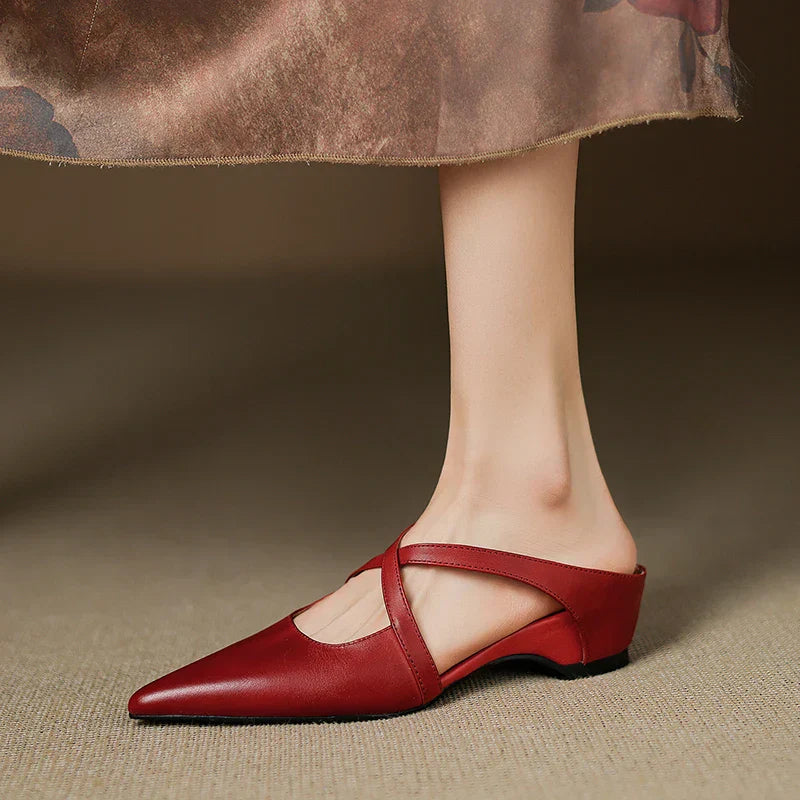 Charlotte | Elegant Pointed Mary Jane Flats