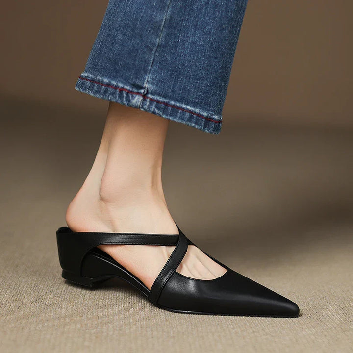 Charlotte | Elegant Pointed Mary Jane Flats