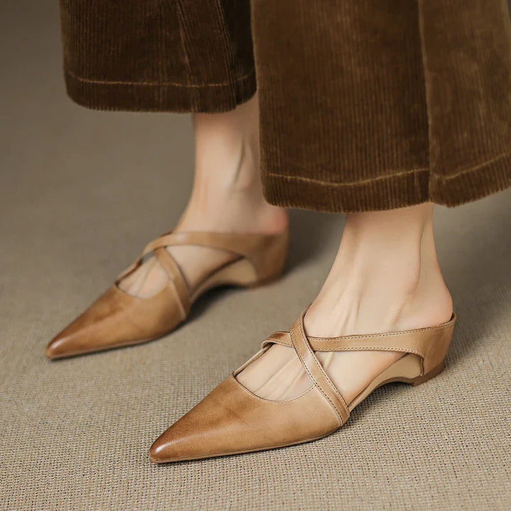 Charlotte | Elegant Pointed Mary Jane Flats