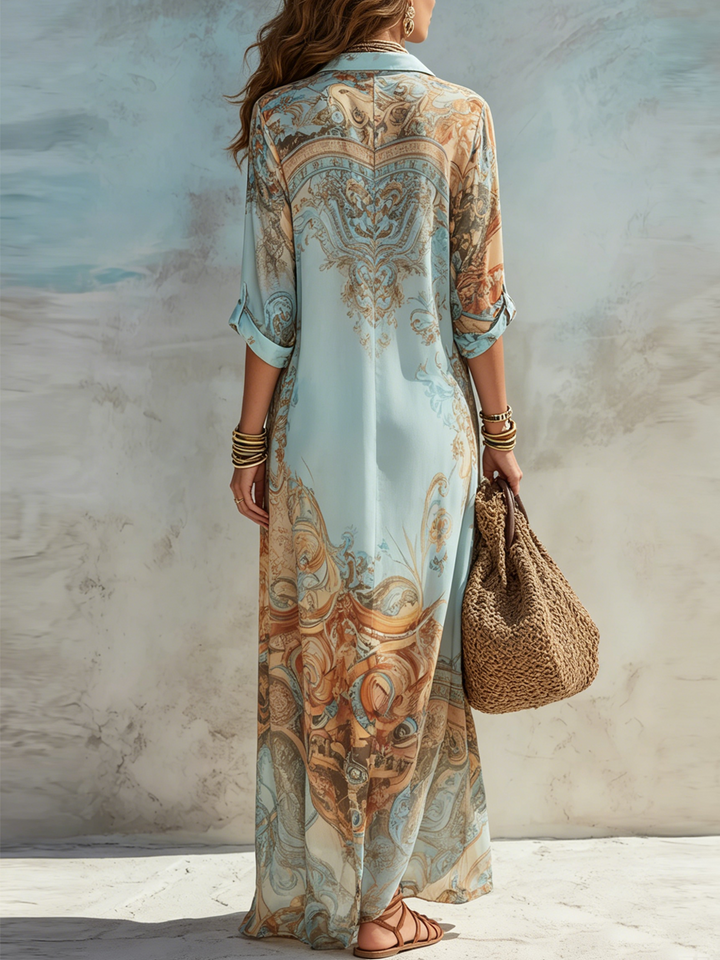 Savannah | Boho Printed Maxi Dress