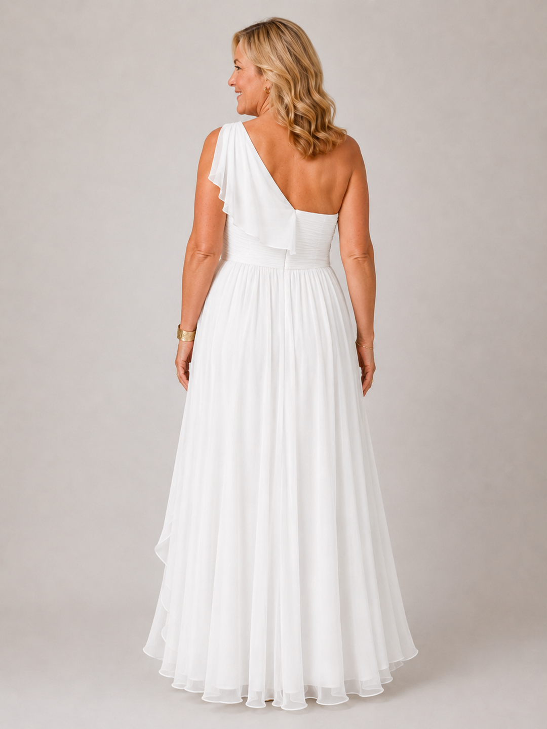 Amelia | Flowing One-Shoulder Maxi Dress