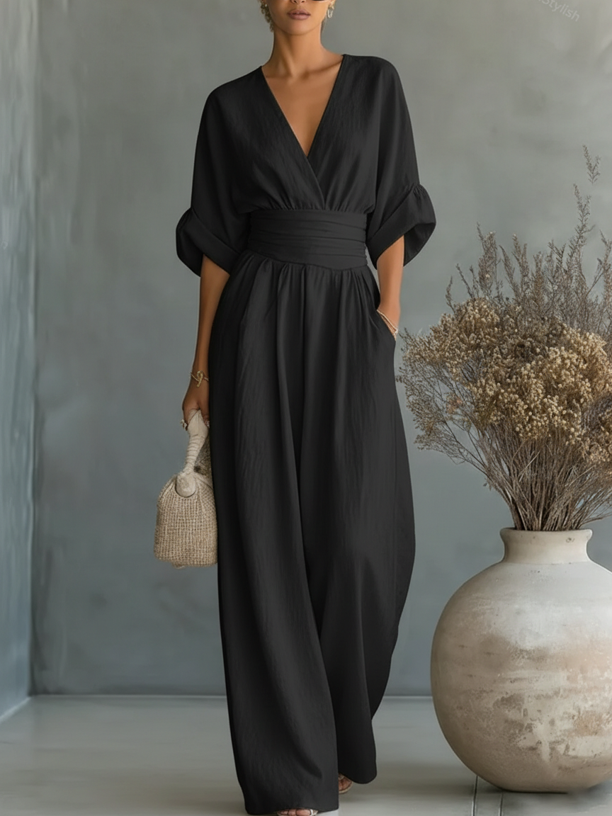 Clara | Elegant Wide-Leg Jumpsuit