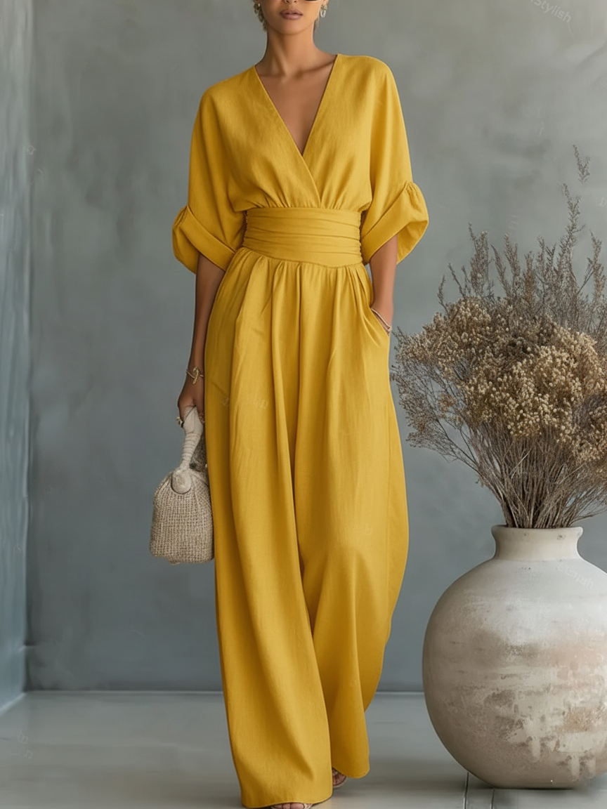 Clara | Elegant Wide-Leg Jumpsuit