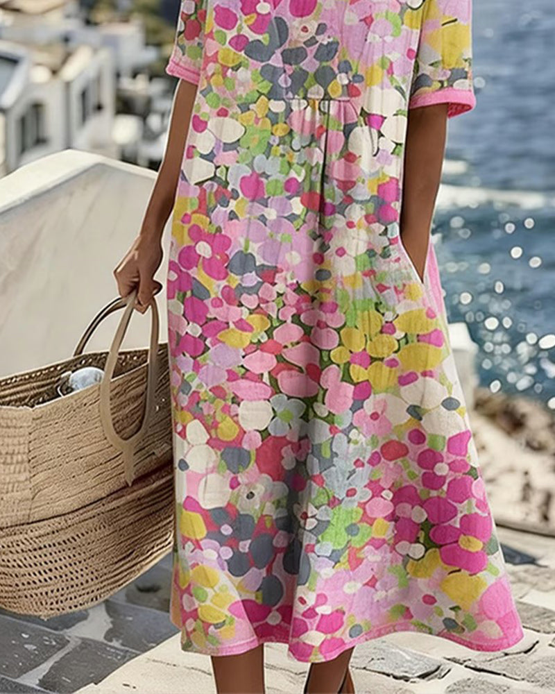Harper | Floral Midi Dress