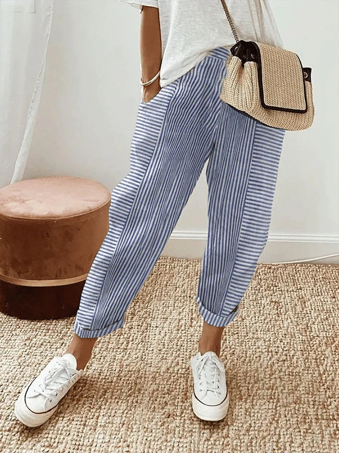 Sophie | Relaxed Striped Pants
