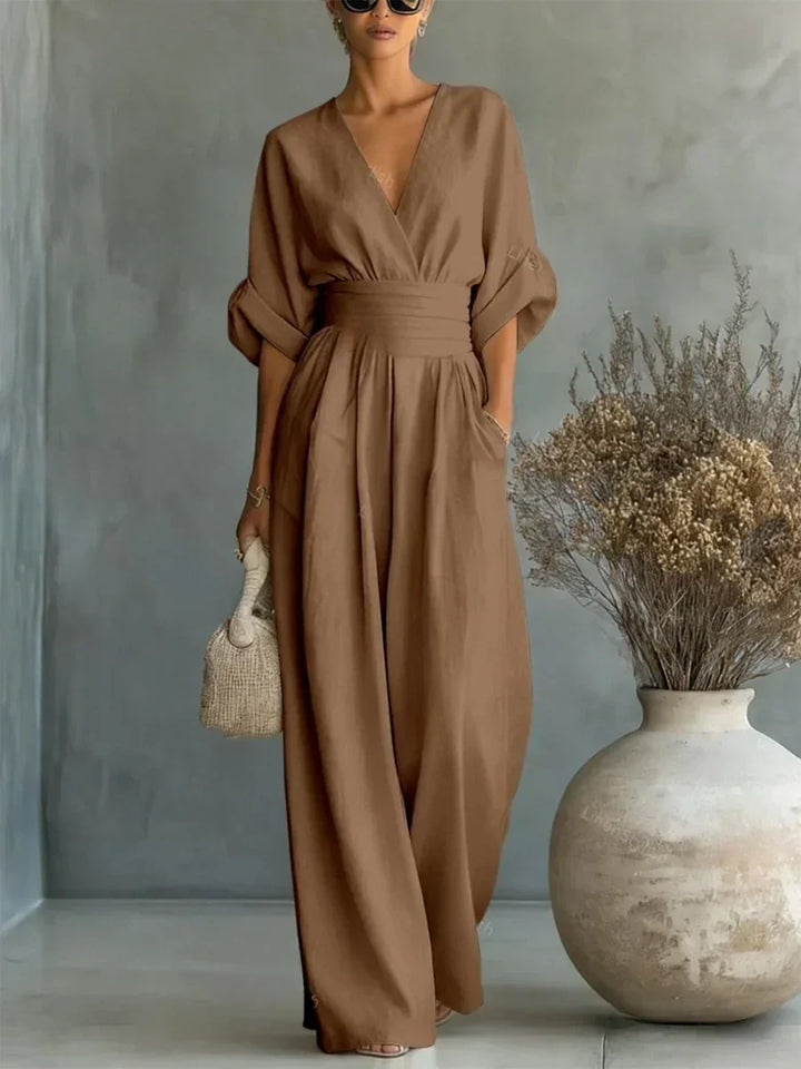 Clara | Elegant Wide-Leg Jumpsuit