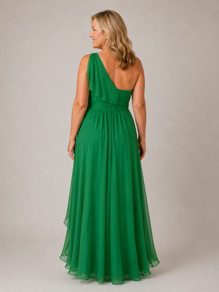 Amelia | Flowing One-Shoulder Maxi Dress