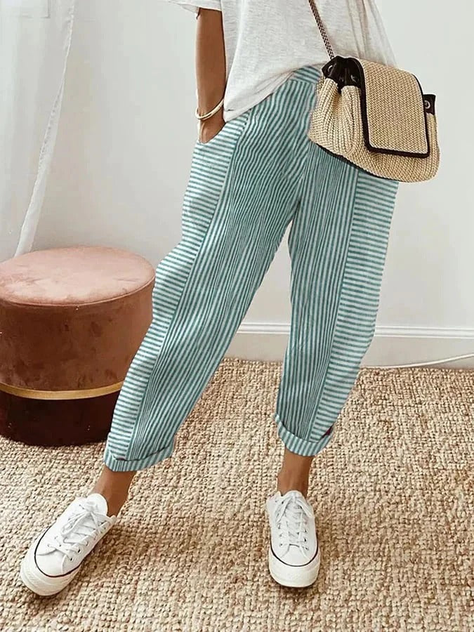 Sophie | Relaxed Striped Pants