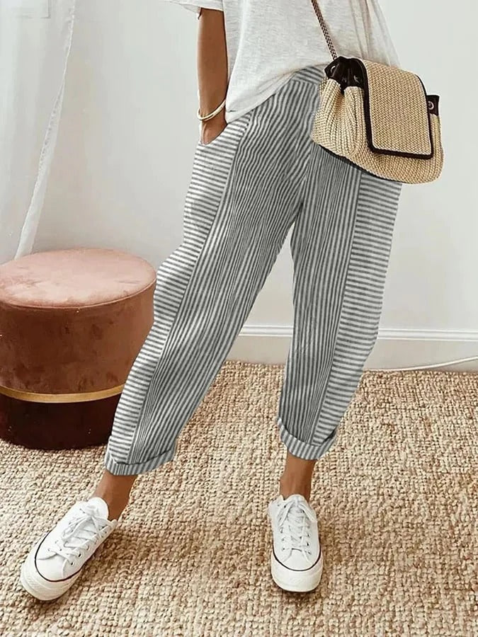 Sophie | Relaxed Striped Pants