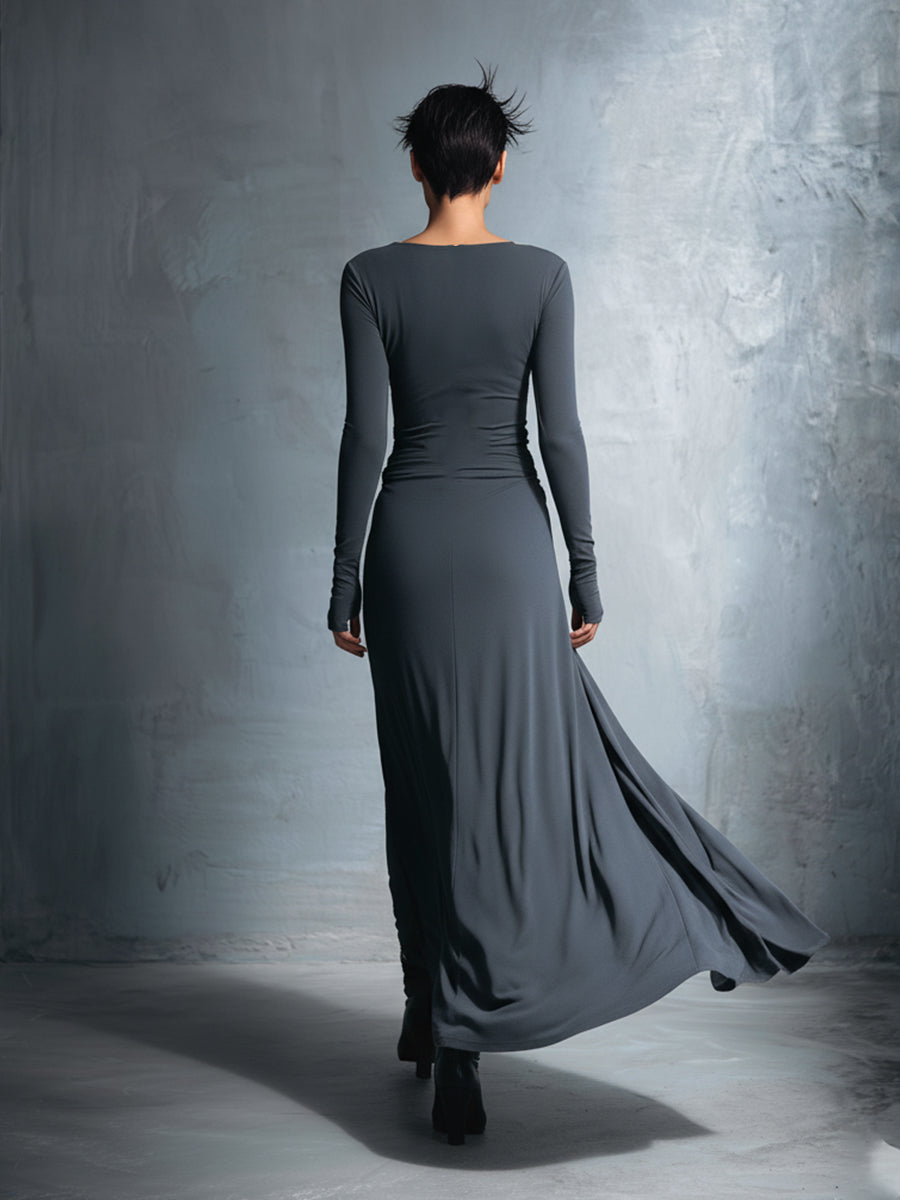 Gabriella | Long dress with side knot