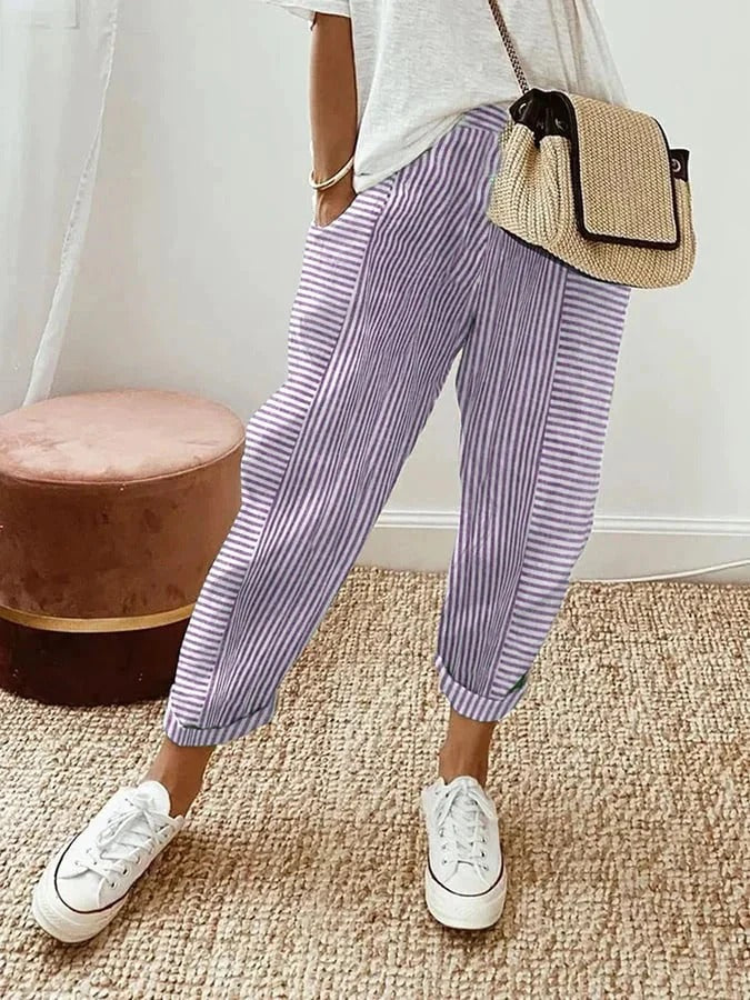 Sophie | Relaxed Striped Pants