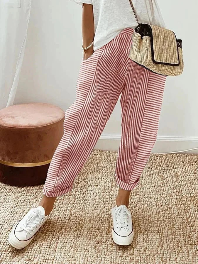 Sophie | Relaxed Striped Pants