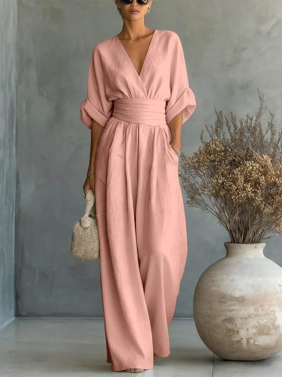Clara | Elegant Wide-Leg Jumpsuit