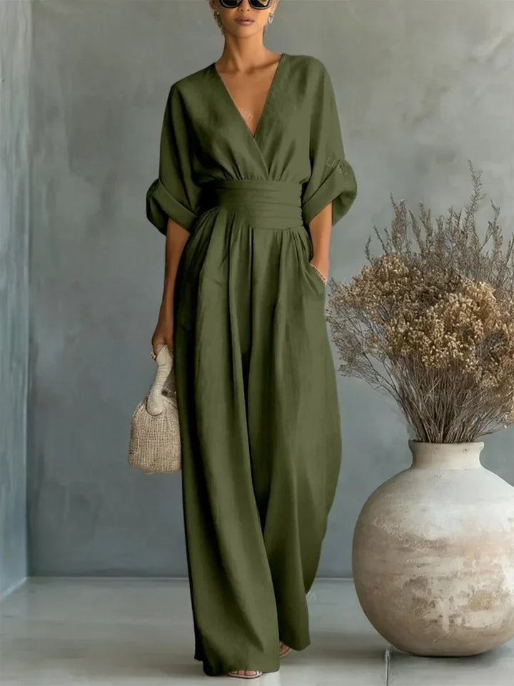 Clara | Elegant Wide-Leg Jumpsuit