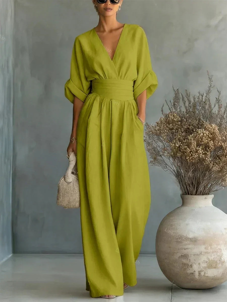 Clara | Elegant Wide-Leg Jumpsuit