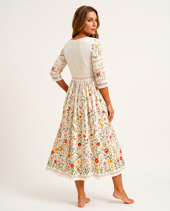 Rosalie | Floral Midi Dress