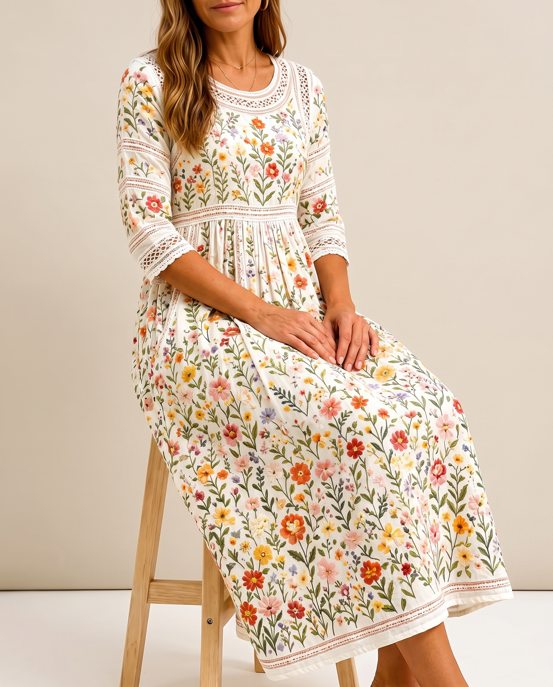 Rosalie | Floral Midi Dress