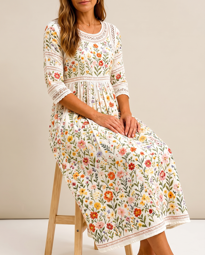 Rosalie | Floral Midi Dress